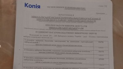 Оголошені офіційні результати виборів до Миколаївської міської ради Оголошені офіційні результати виборів до Миколаївської міської ради