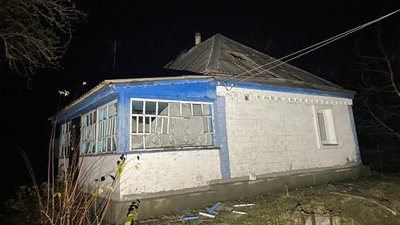 Пошкодження внаслідок дронової атаки на Черкащині 14 листопада 2025 року