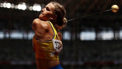 Волинянка Ірина Климець метає молот Волинянка Ірина Климець метає молот