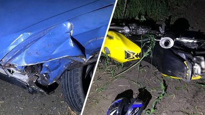 На Черкащині нетверезий водій збив мотоцикліста. Слідчі розслідують кримінальне провадження