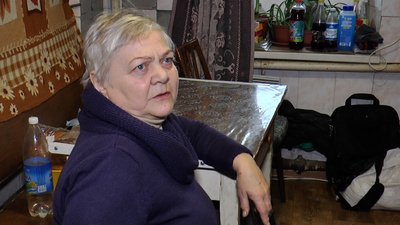 Подружжя пенсіонери підвал пошкоджений обстрілами будинок Дружківка Донецька область Подружжя пенсіонери підвал пошкоджений обстрілами будинок Дружківка Донецька область