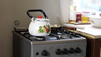 Чайник на газовій плиті