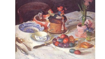 Святкування Великодня в українському живописі Святкування Великодня в українському живописі