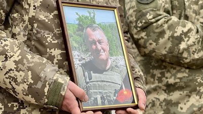 Прощання із полковником Віталієм Данчуком у Рівному, 19 жовтня 2025 року
