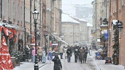 Сніг у Львові
