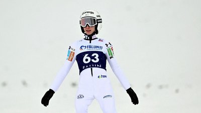 Ніка Превц, чинна чемпіонка Кубка світу зі стрибків з трампліна в сезоні 2025/26