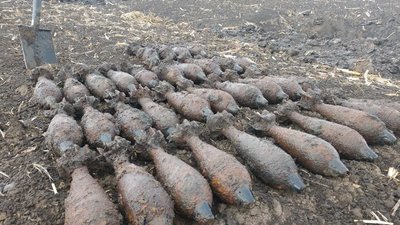 На Тернопільщині виявили 35 мінометних мін