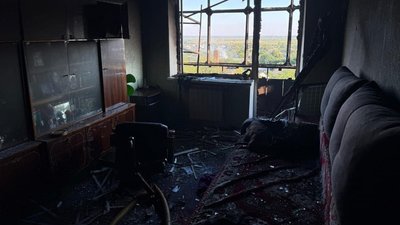обстріли, пошкоджена квартира, нікопольщина, Дніпропетровщина
