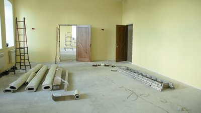Ремонтні роботи, що тривають у садочку в селі Степанівка Полтавського району Ремонтні роботи, що тривають у садочку в селі Степанівка Полтавського району