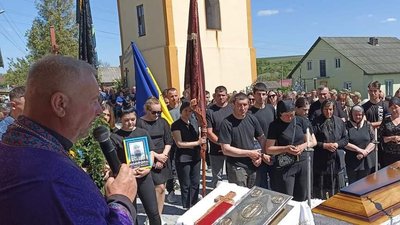 Похорон Володимира Попіля, прощання із бійцем