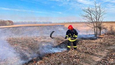 На Черкащині вигоріло понад чотири гектари