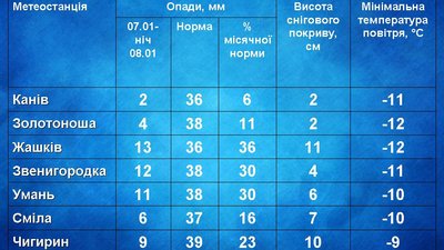 Синоптик розповів, де на Черкащині випало найбільше снігу Синоптик розповів, де на Черкащині випало найбільше снігу