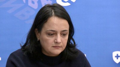 Наталія Гусак на брифінгу