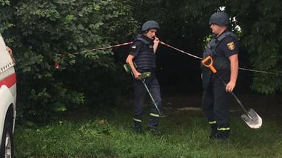 У Франківську знайшли артилерійський снаряд часів Другої світової У Франківську знайшли артилерійський снаряд часів Другої світової