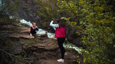 В Запорізькій області відродився водоспад В Запорізькій області відродився водоспад