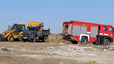 На Миколаївщині горить сміттєзвалище