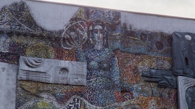 КПІ пообіцяв зберегти мозаїчне панно Федора Тетянича — зараз воно в аварійному стані