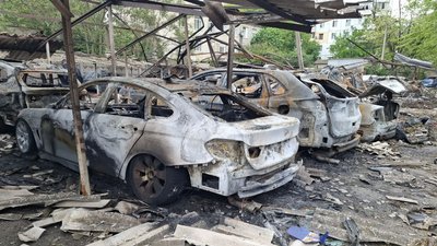 Наслідки атаки на Одесу, пожежа в Одесі після прильоту