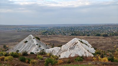 Крейдяні терикони поблизу Слов'янська