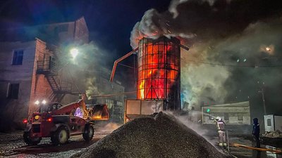 зерносушарки, вогонь, пожежа, сісльське господарство, соняшник