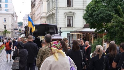 Похорон військовослужбовця у Львові