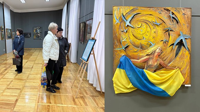 В Житомирі відкрили виставку картин зниклого безвісти художника-військовослужбовця Сергія Носка