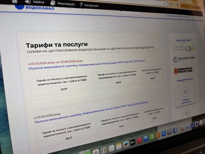 У місті на Волині з 1 вересня зросте тариф на воду У місті на Волині з 1 вересня зросте тариф на воду
