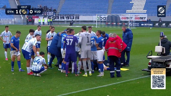 Футболіста «Кудирівки» госпіталізували швидкою після зіткнення з гравцем «Динамо» у матчі УПЛ