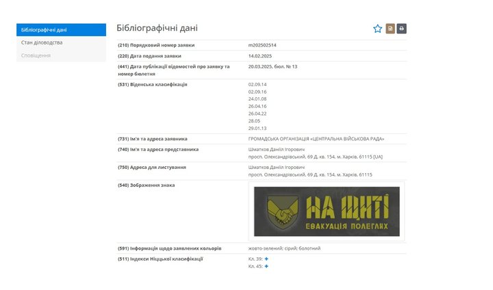 ГО з очільником із бази «Миротворець»: хто намагався зареєструвати торгову марку «На щиті»