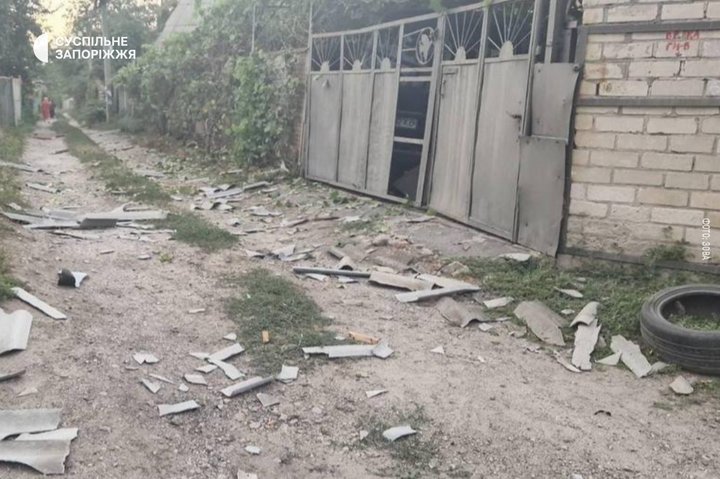 Щонайменше один чоловік поранений внаслідок російської атаки на приватний сектор Запоріжжя