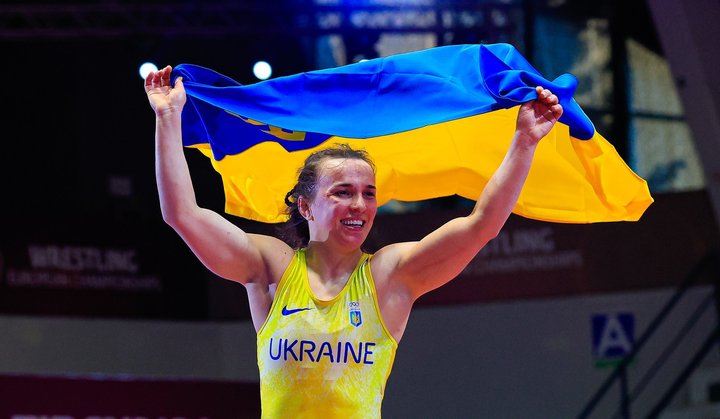 Оксана Лівач стала чемпіонкою Європи-2026 з вільної боротьби серед жінок