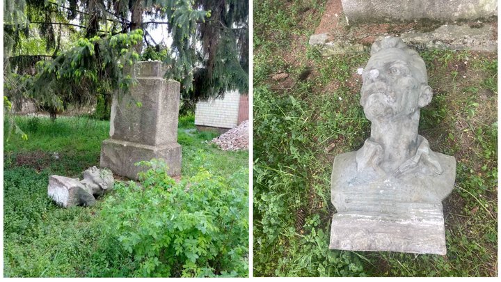 На Полтавщині демонтували два пам’ятники на честь російського письменника Максима Горького