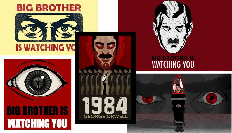 Джордж Орвелл у популярній культурі — ілюстрації за мотивами антиутопії "1984"