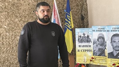 Максим Коровай на відкритті меморіальної зали, 10 листопада 2023 року
