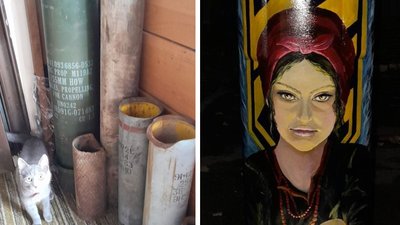 Художниця з Черкащини розмальовує військові трофеї для аукціонів
