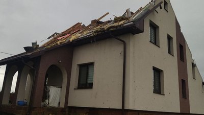 Будинок Ірини, в якому знесло дах