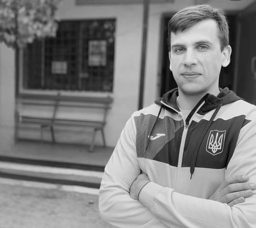 На шоломі Гераскевича зображений загиблий спортсмен з Полтавщини Олексій Хабаров