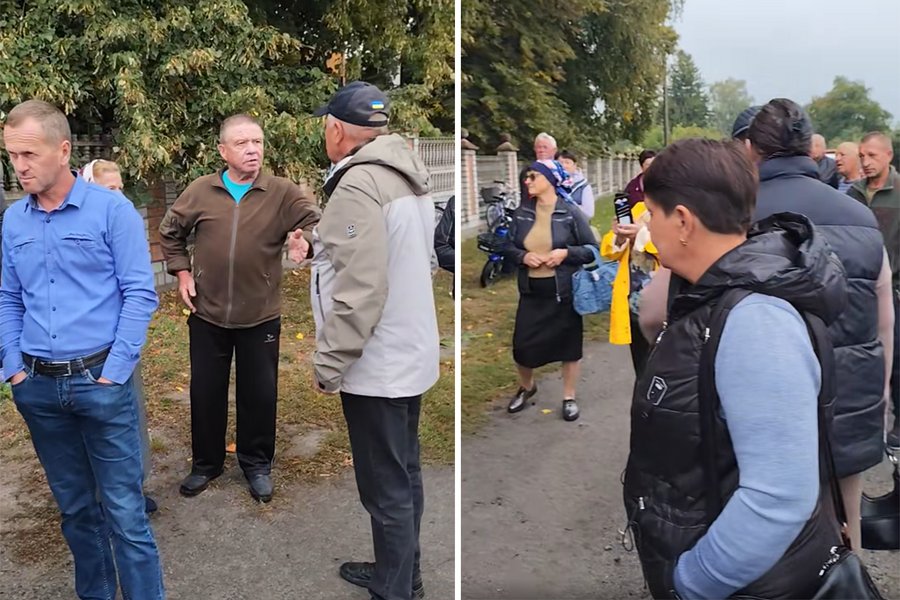 Штовханина біля храму в селі на Житомирщині між представниками двох церков: що відомо Штовханина біля храму в селі на Житомирщині між представниками двох церков: що відомо