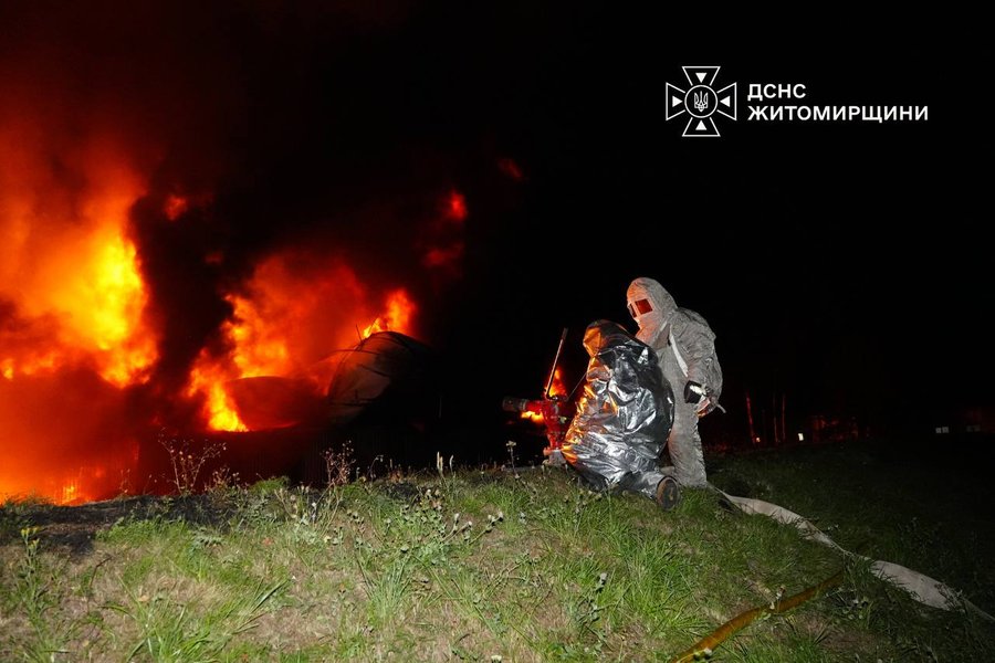 Армія РФ атакувала Житомирщину: пошкоджені промислові об'єкти та складські приміщення